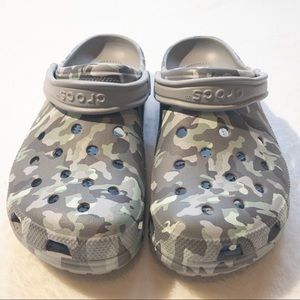 Neo Mint Camo Crocs - Men’s Size 13 - Rare Classic Clog